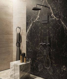 Верхний душ Gessi Ingranaggio 63548.707 21 см чёрный брашированный